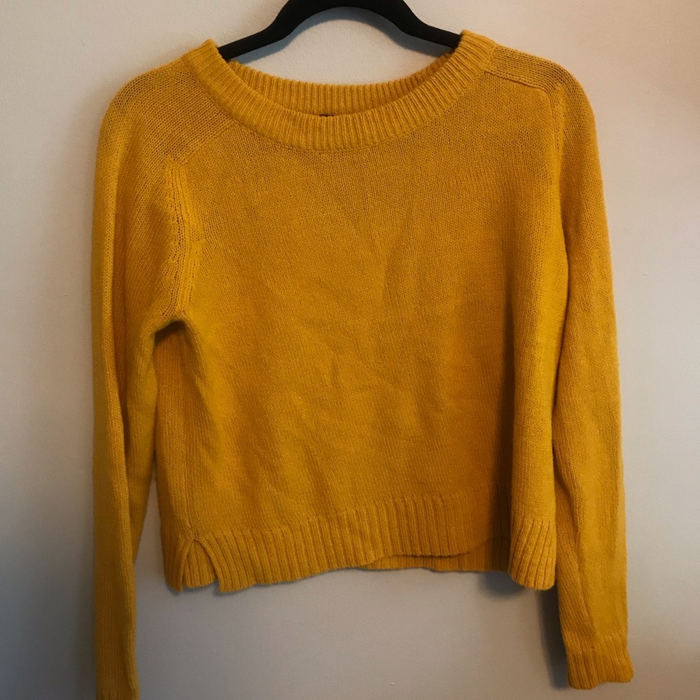 Mustard Yellow Knit Sweater